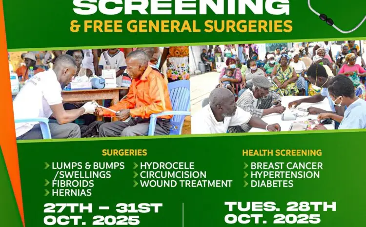  FindMine Foundation to Host Free Health Screenings and Surgeries in Chiraa